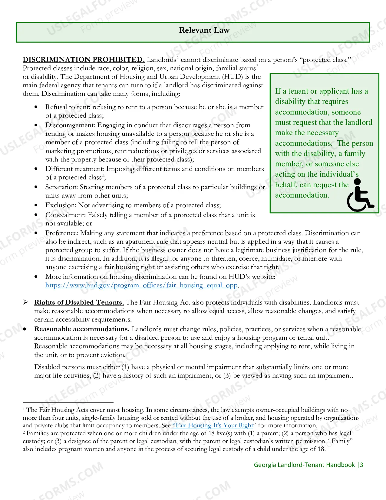 Preview Georgia Landlord and Tenant Handbook