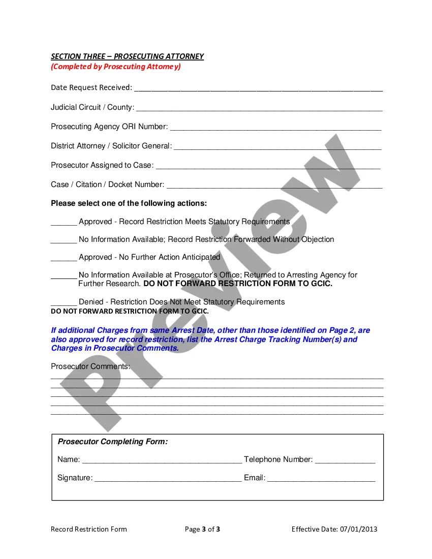 Get Request to Expunge Arrest Record Preview Request to Expunge Arrest Record