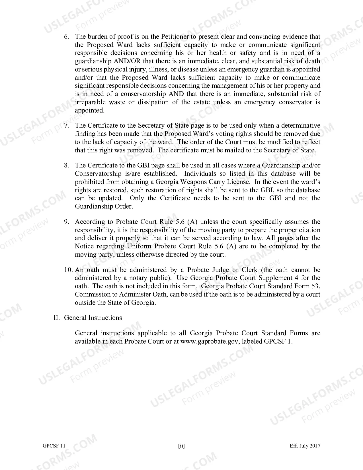Preview Petition for the Appointment of an Emergency Guardianship for a Proposed Ward