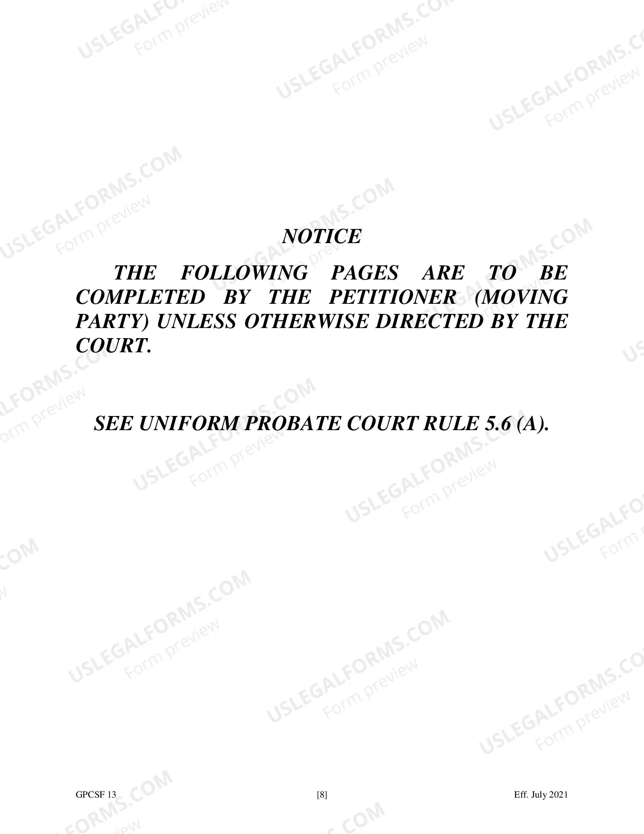 Preview Petition of Personal Representative for Leave to Sell Property