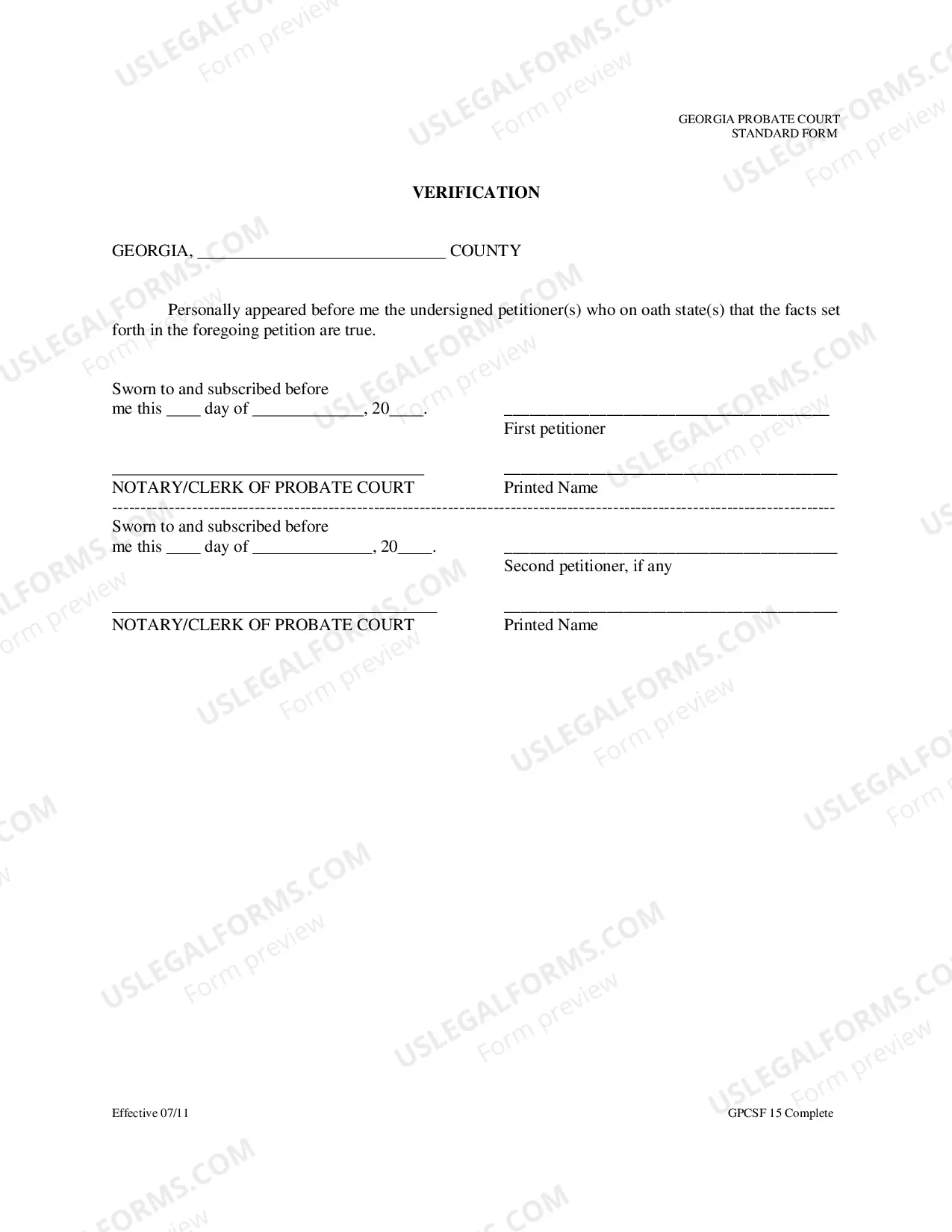 Preview Petition for Leave to Sell Perishable Property