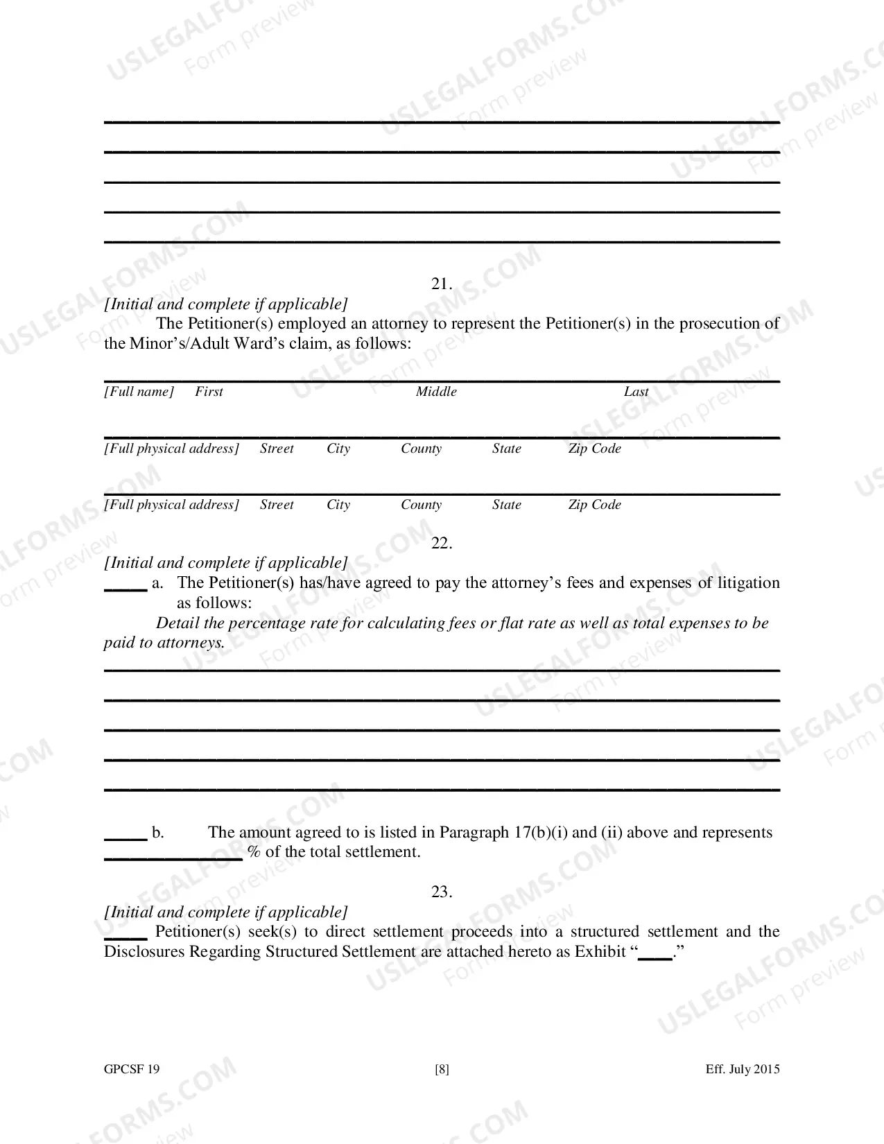 Preview Petition to Compromise Doubtful Claim of Minor or Ward