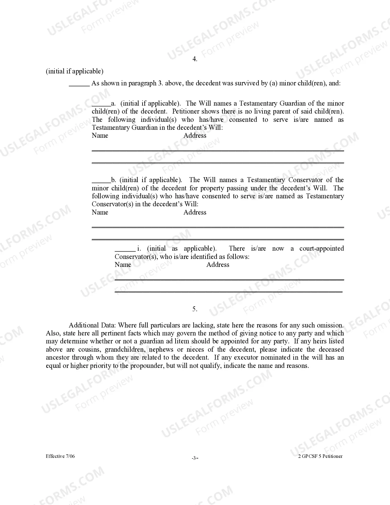 Preview Petition to Probate Will in Solemn Form