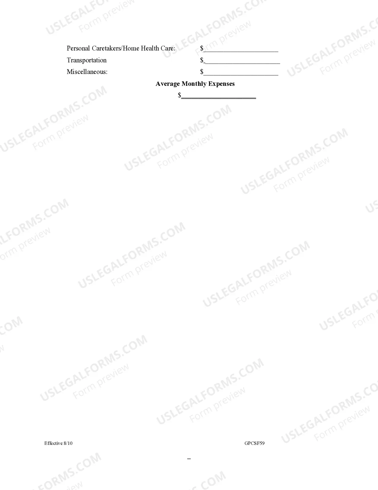 Preview Minor Conservator Inventory and Asset Management Plan
