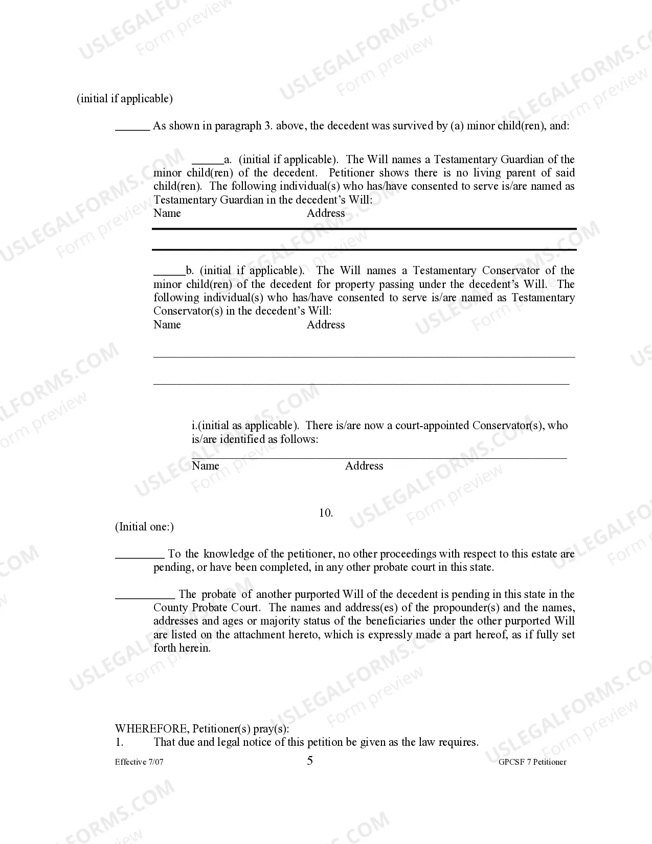 Preview Petition to Probate Will in Solemn Form and for Letters of Administration with Will Annexed