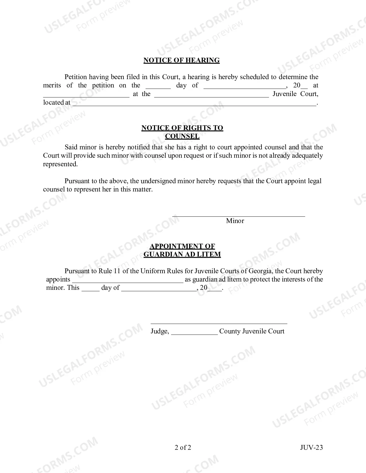 Preview Parental Notification of Aborti - Petition for Waiver