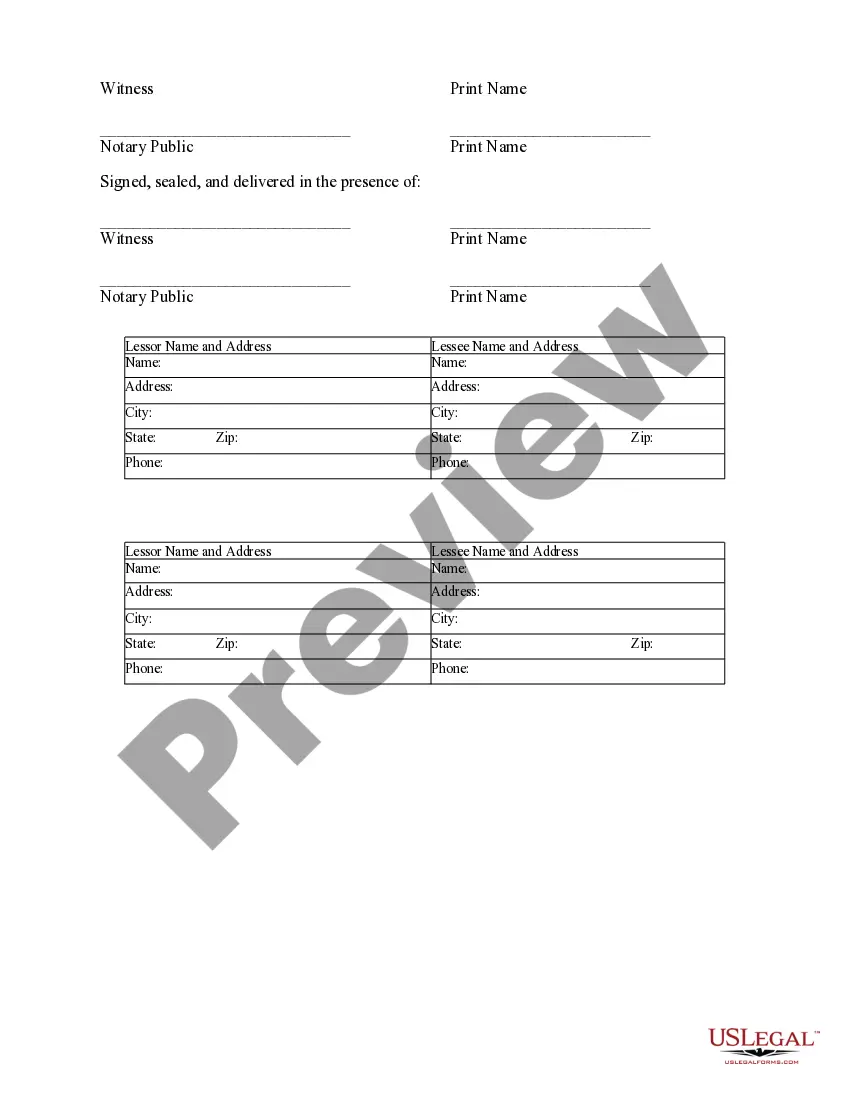 Get Notice of Lease for Recording Preview Notice of Lease for Recording