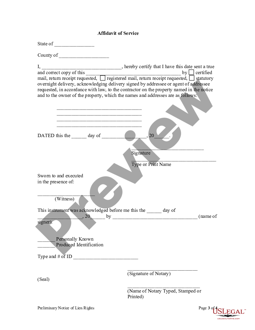 Georgia Preliminary Notice Of Lien Rights Sect44 14 3613 Preliminary Lien Rights Us Legal 6925