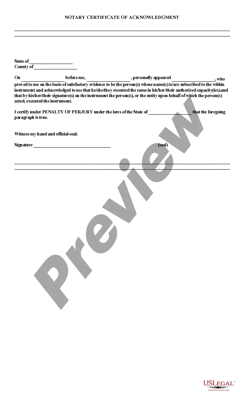 Preview Notice of Lien