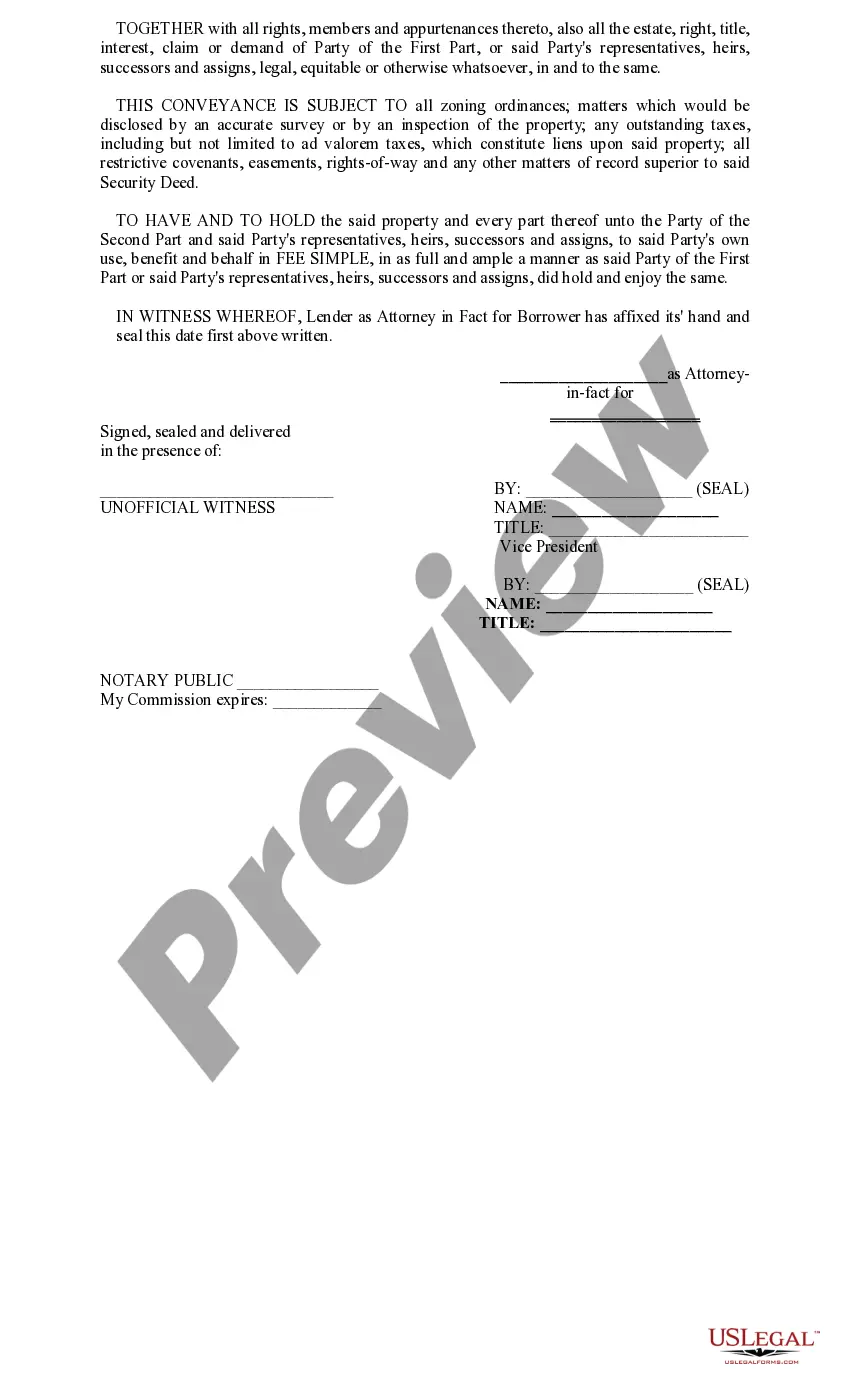 Get Deed Under Power Preview Deed Under Power