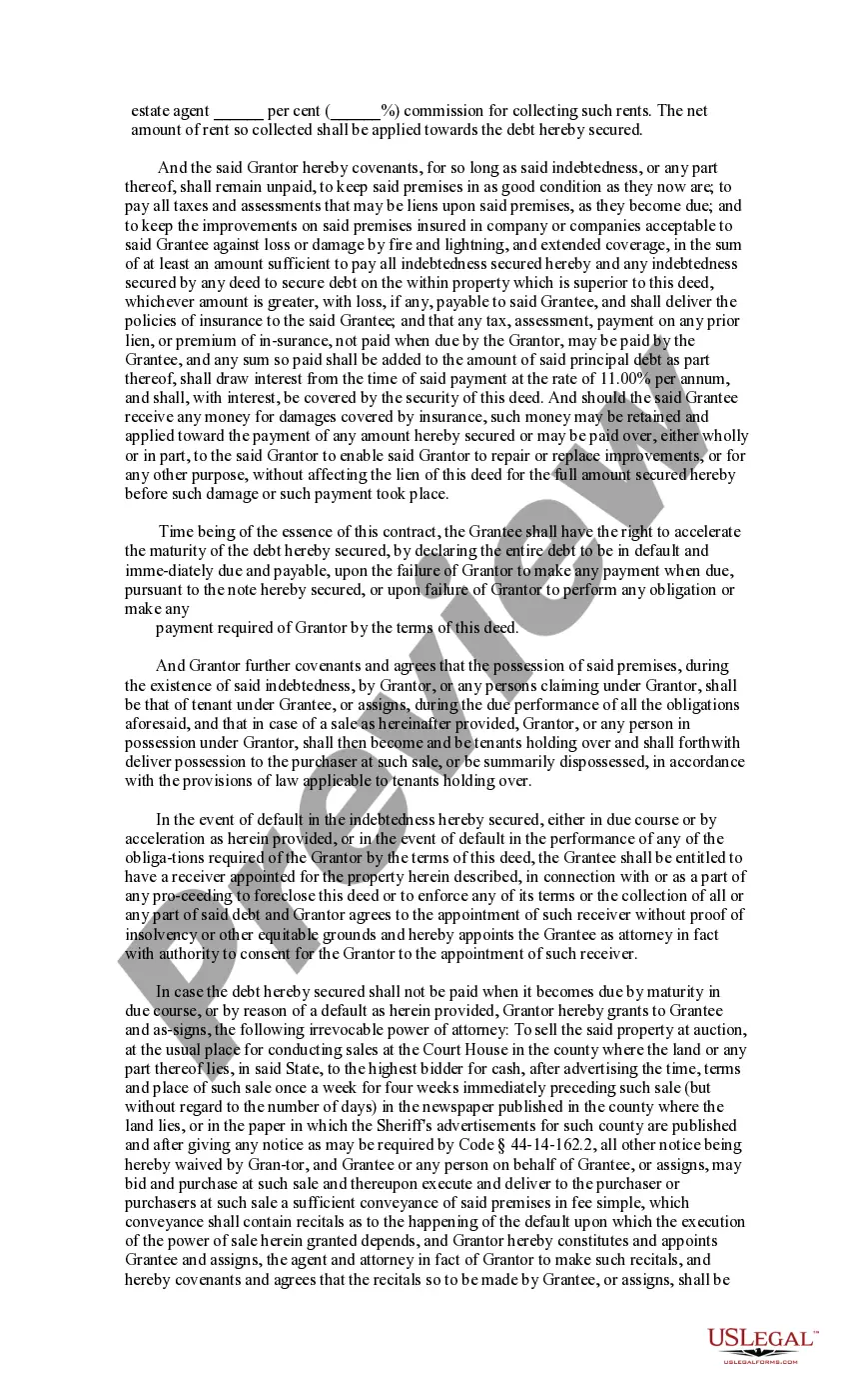 Preview Deed to Secure Debt