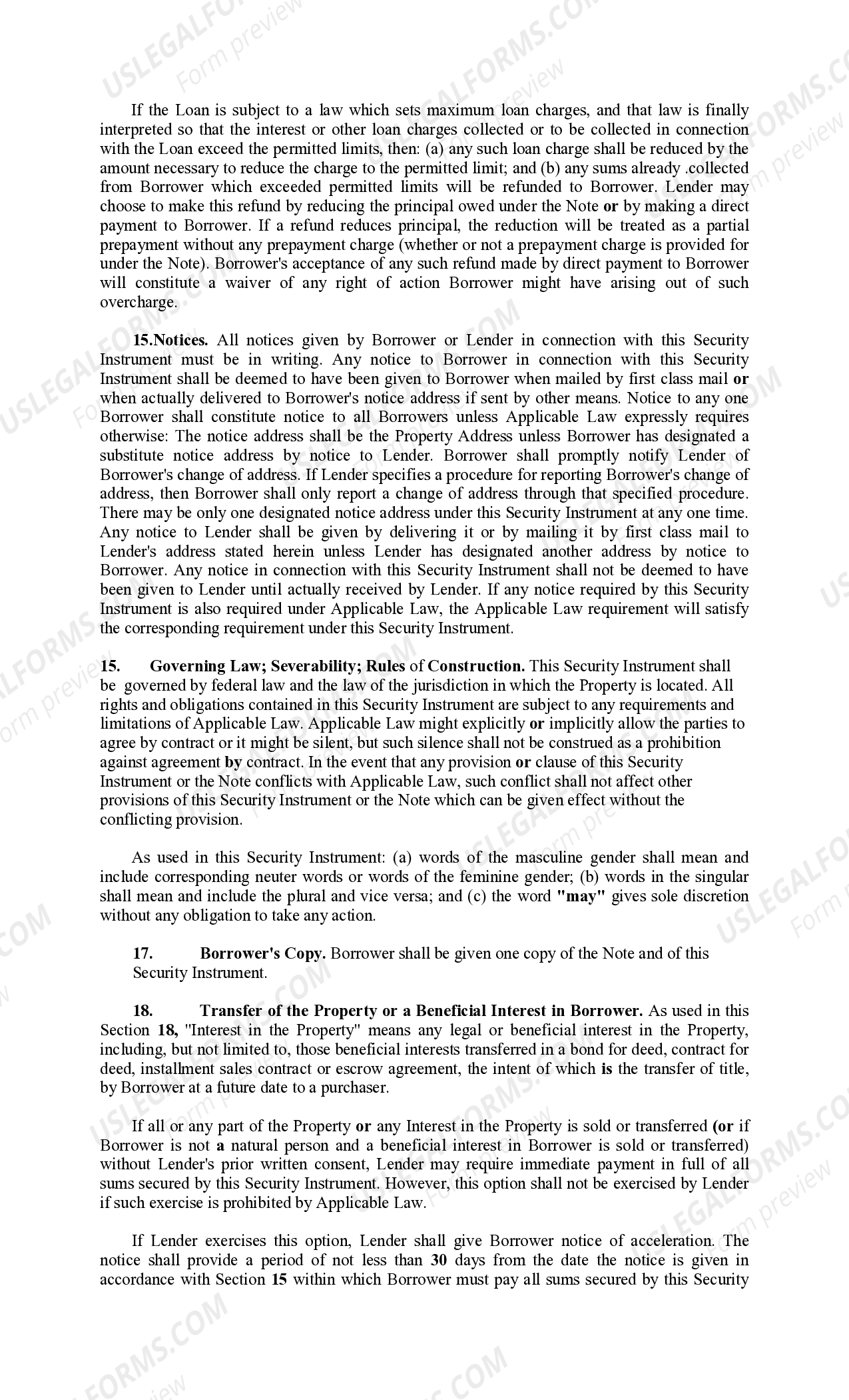 Sandy Springs Security Deed US Legal Forms