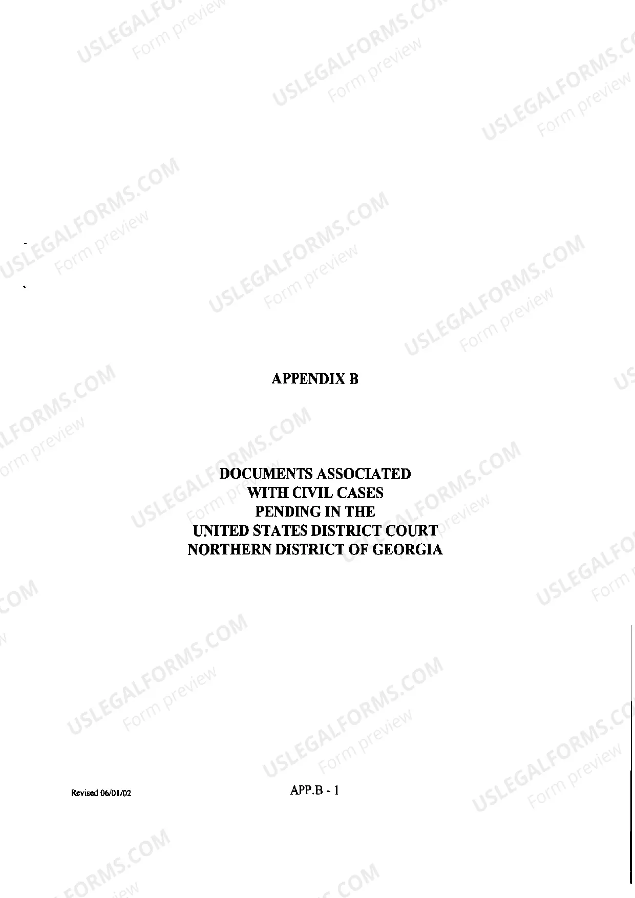 Preview Instructions Regarding Pretrial Proceedings - Northern District of Georgia