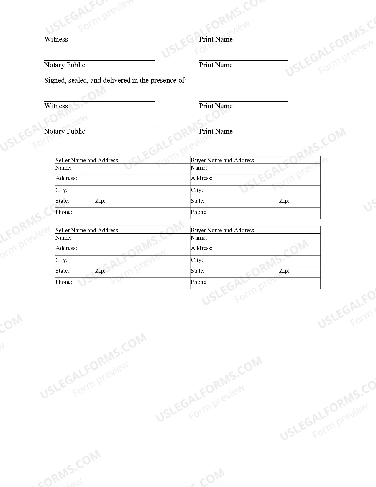 Preview Notice of Option for Recording