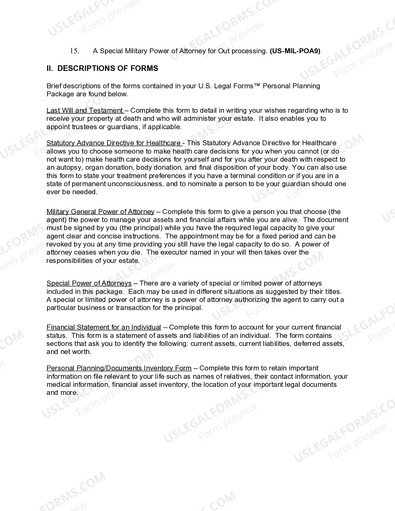 Preview Georgia Essential Legal Life Documents for Military Personnel