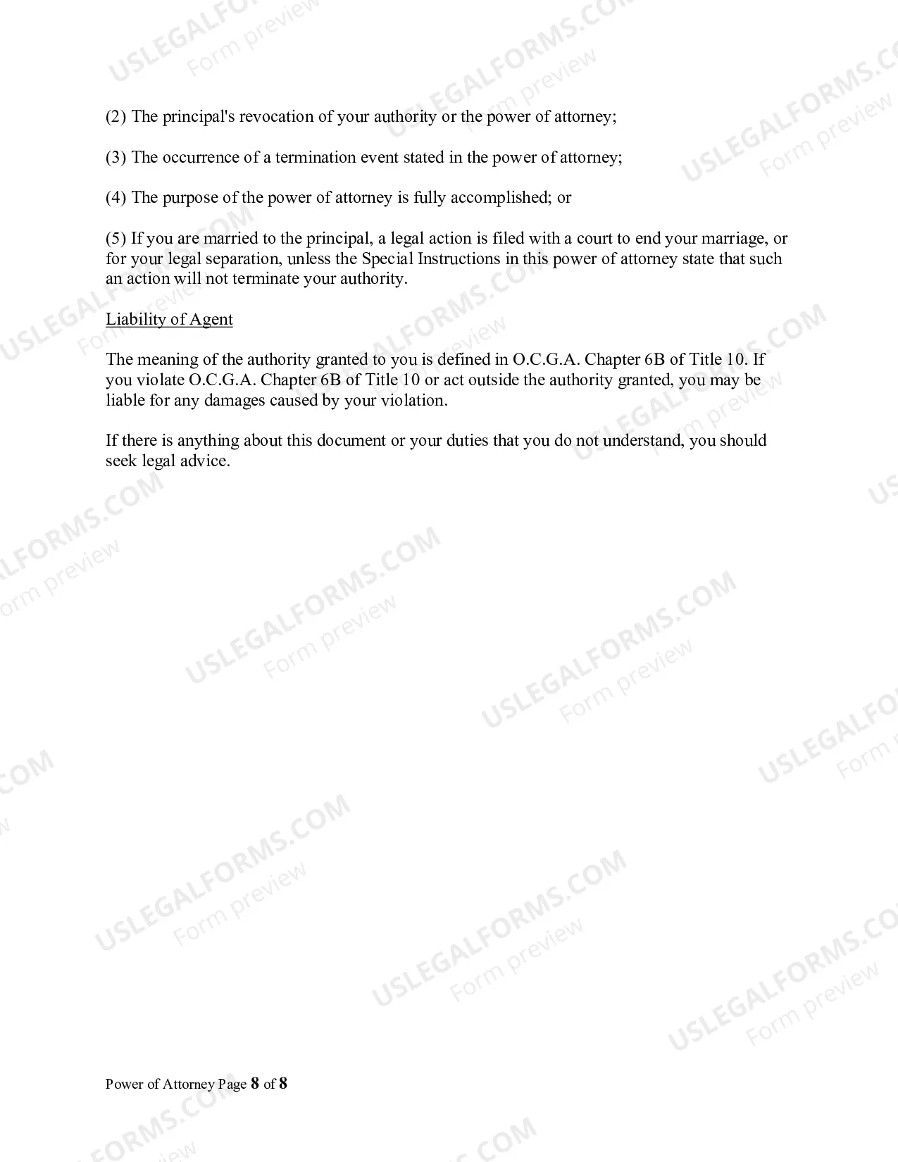 Preview Statutory General Power of Attorney with Durable Provisions - Financial Power of Attorney