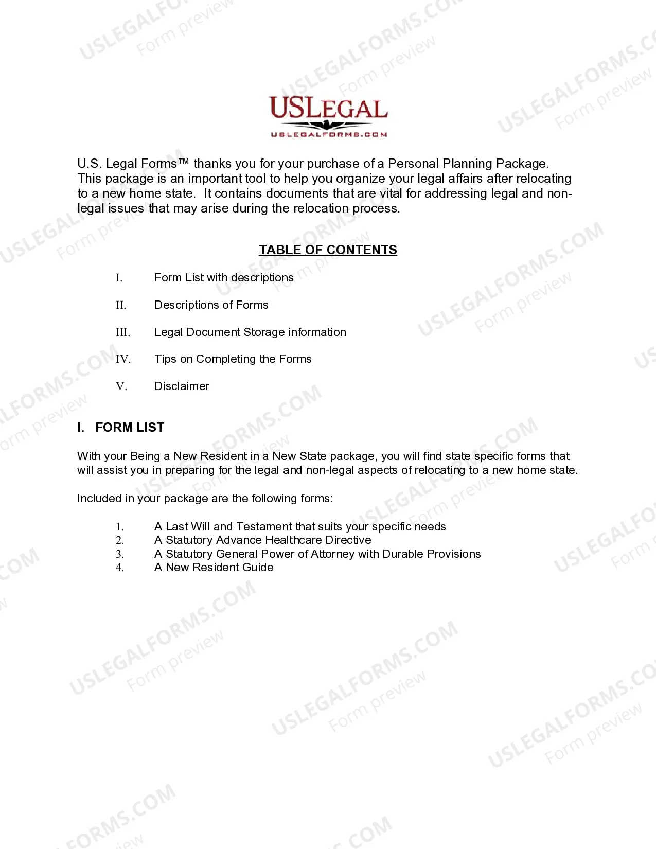 Preview Georgia New State Resident Package