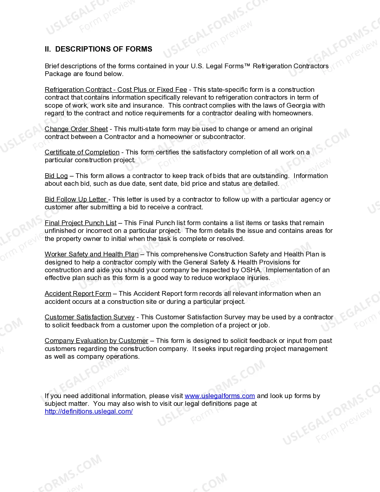 Preview Georgia Refrigeration Contractor Package