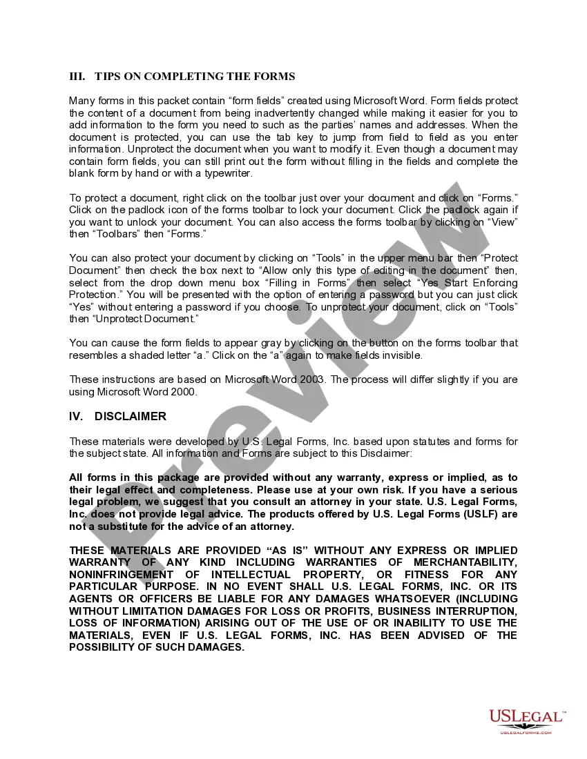 Preview Georgia Subcontractors Package