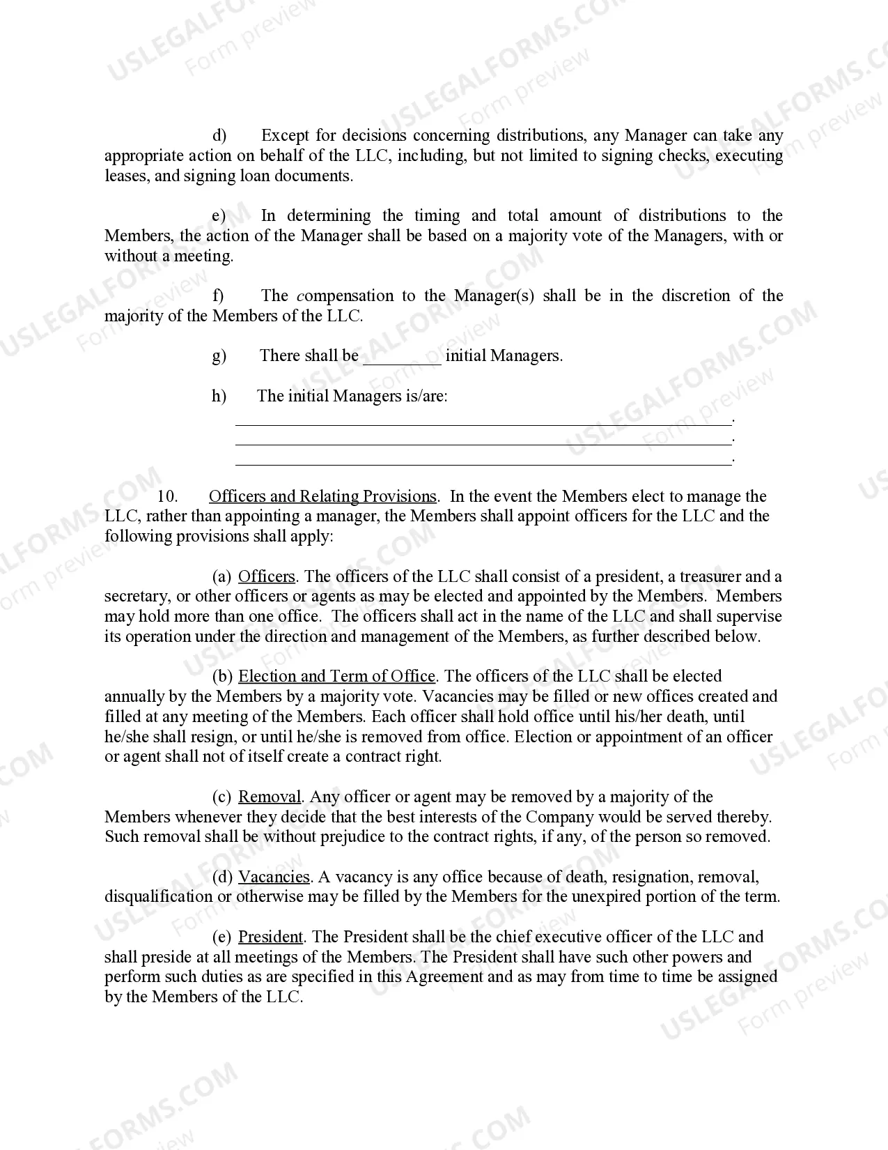 Preview Sample Operating Agreement for Professional Limited Liability Company PLLC