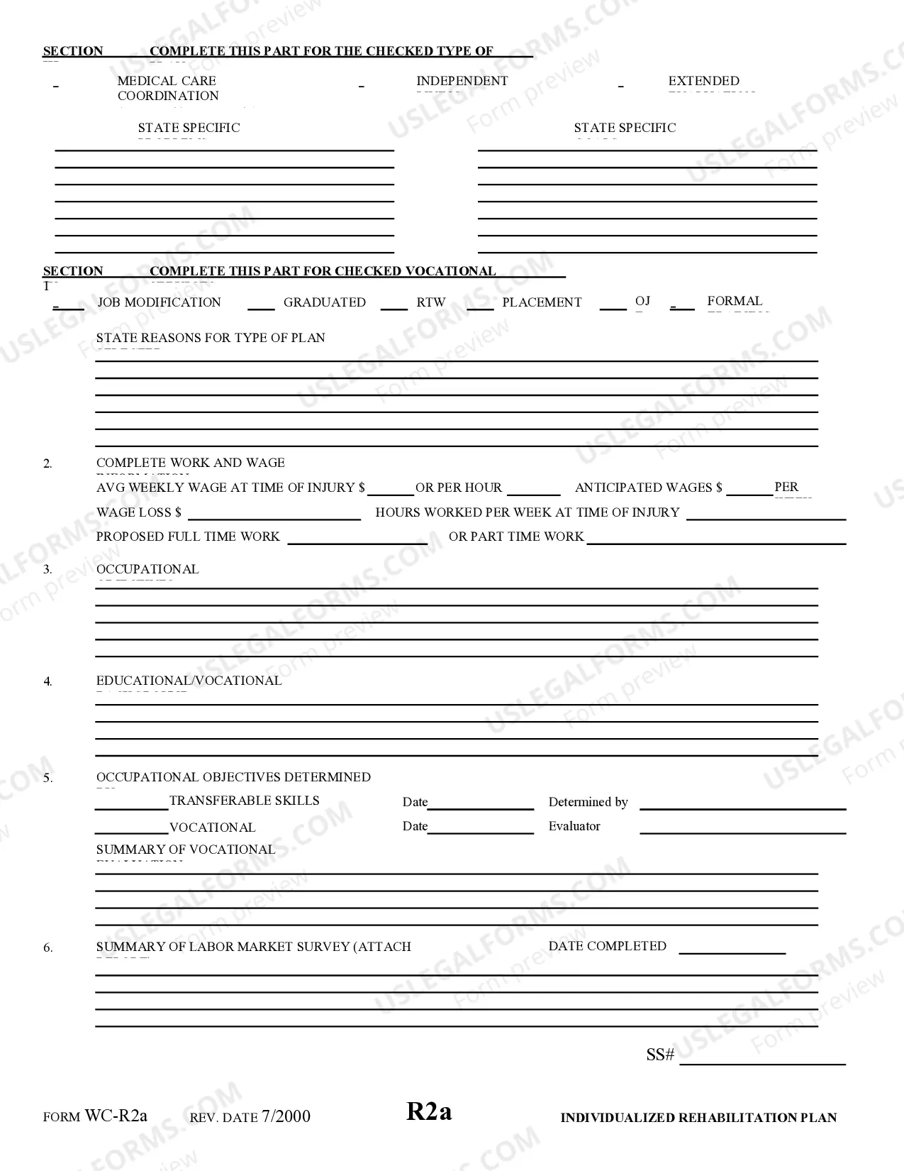 Preview Individualized Rehabilitation Plan for Workers' Compensation