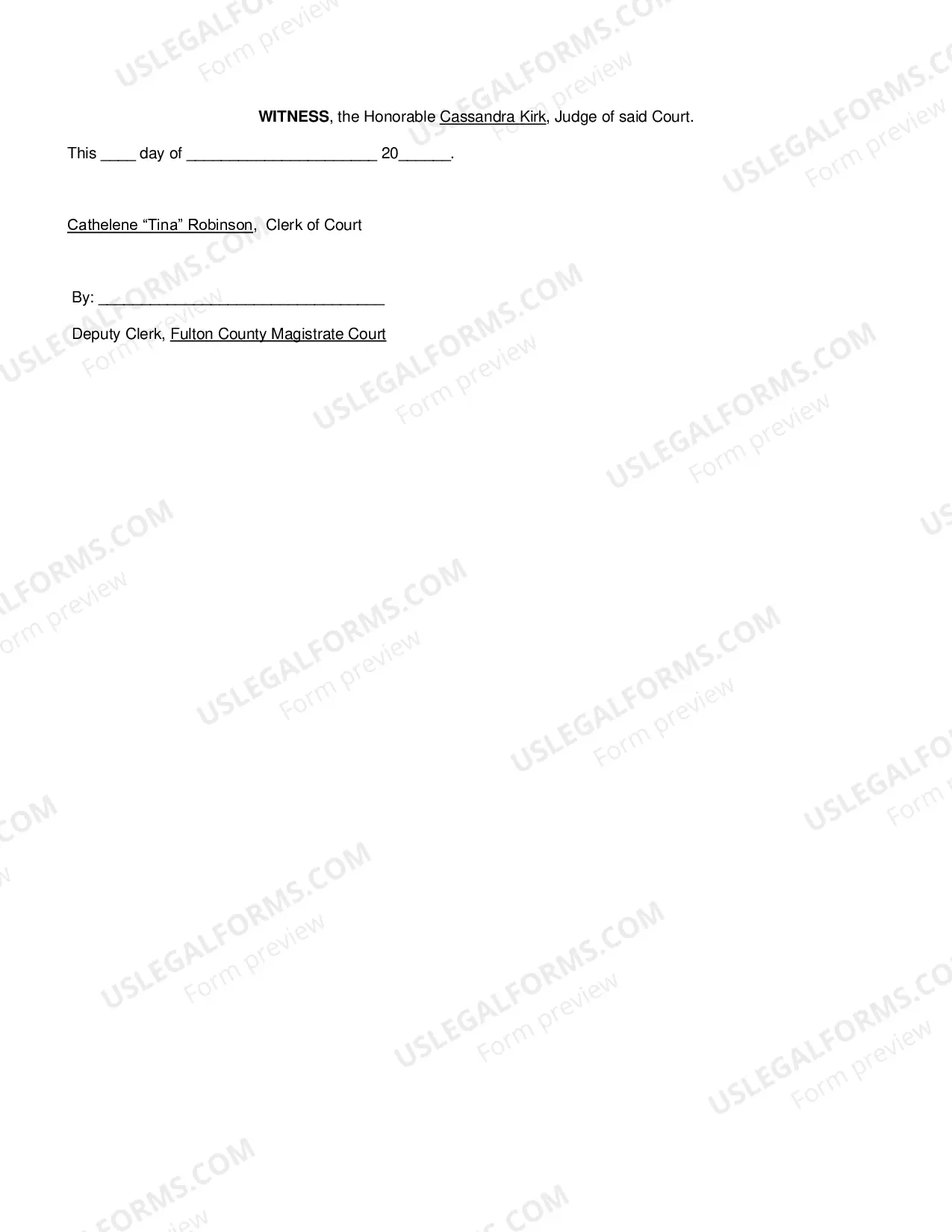 Preview Packet for Continuing Garnishment
