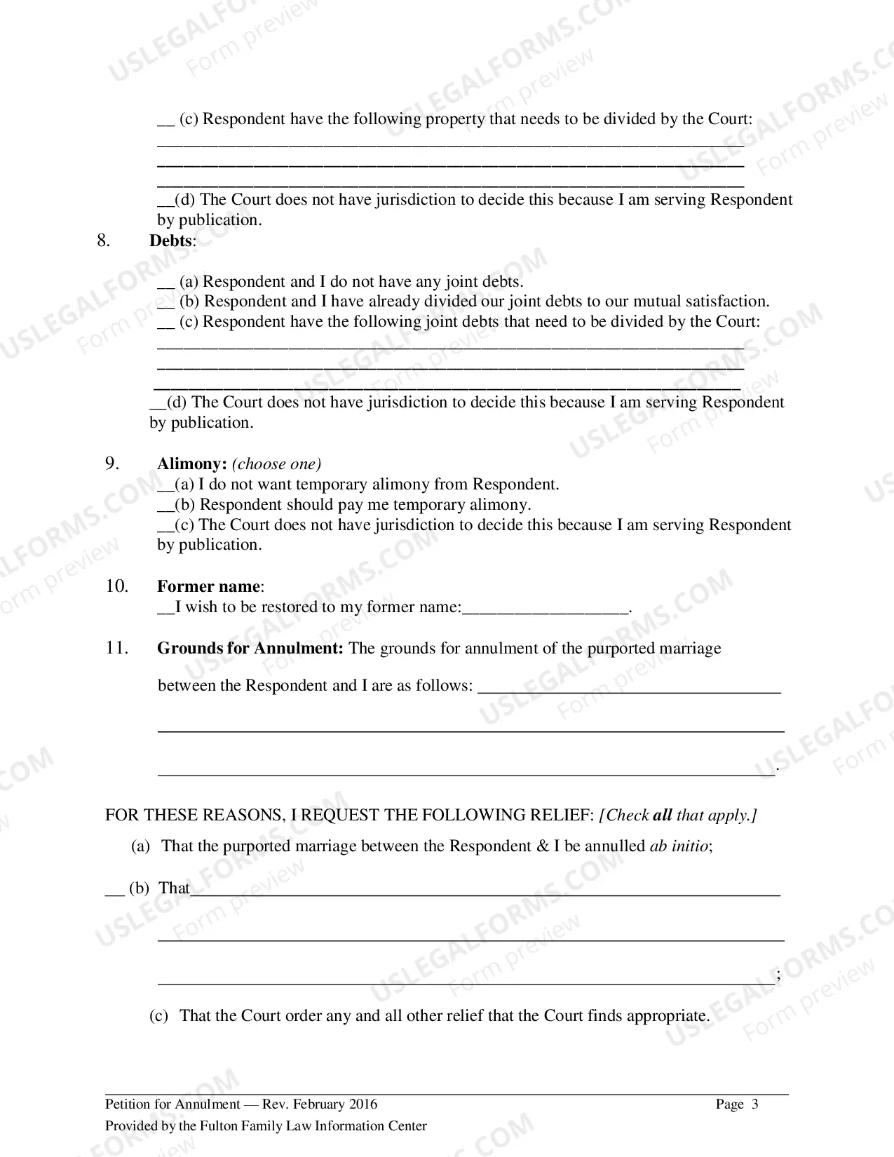 Preview Verification (For Petition For Annulment)