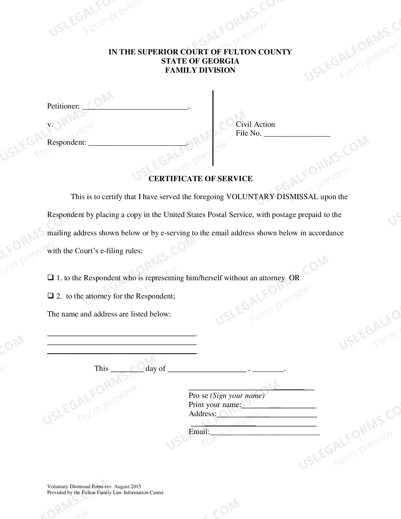 Preview Voluntary Dismissal