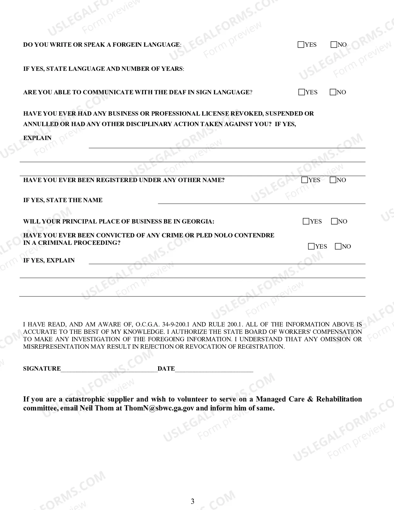 Preview Renewal Rehab Supplier Registration