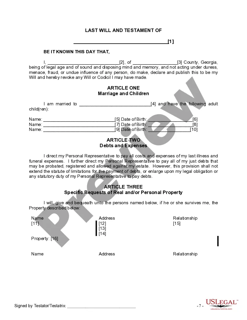 Preview Mutual Wills Package with Last Wills and Testaments for Married Couple with Adult Children