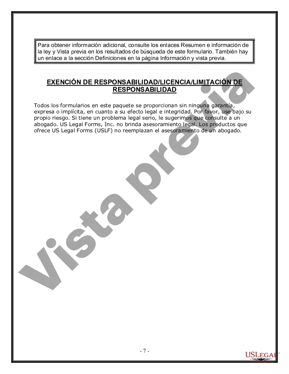 Preview Última voluntad y testamento para otras personas