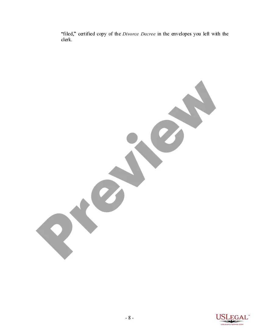 Preview Hawaii No-Fault Uncontested Agreed Divorce Package for Dissolution of Marriage with Adult Children and with or without Property and Debts