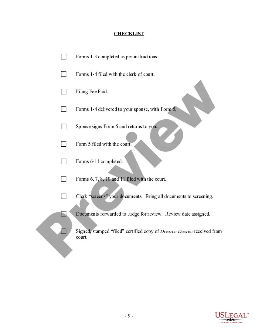Preview Hawaii No-Fault Uncontested Agreed Divorce Package for Dissolution of Marriage with Adult Children and with or without Property and Debts