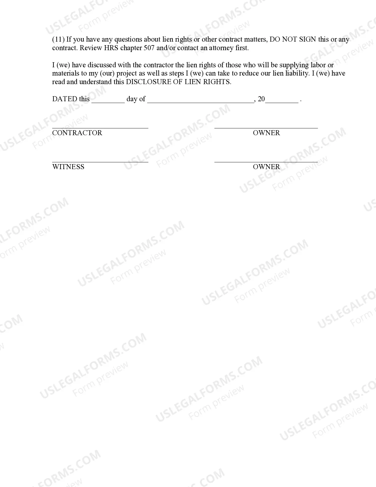 Preview Painting Contract for Contractor