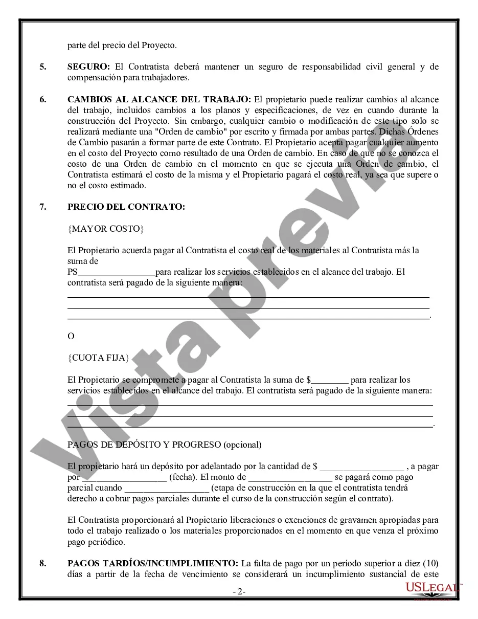Preview Contrato de carpintero de molduras para contratista