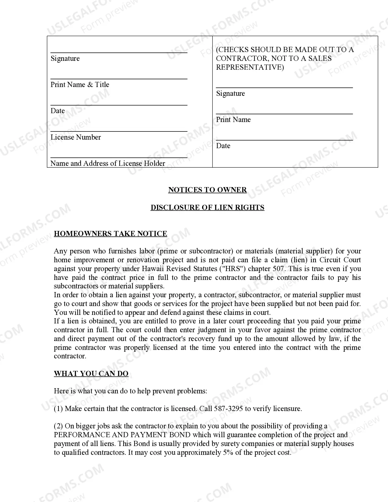 Preview Fencing Contract for Contractor