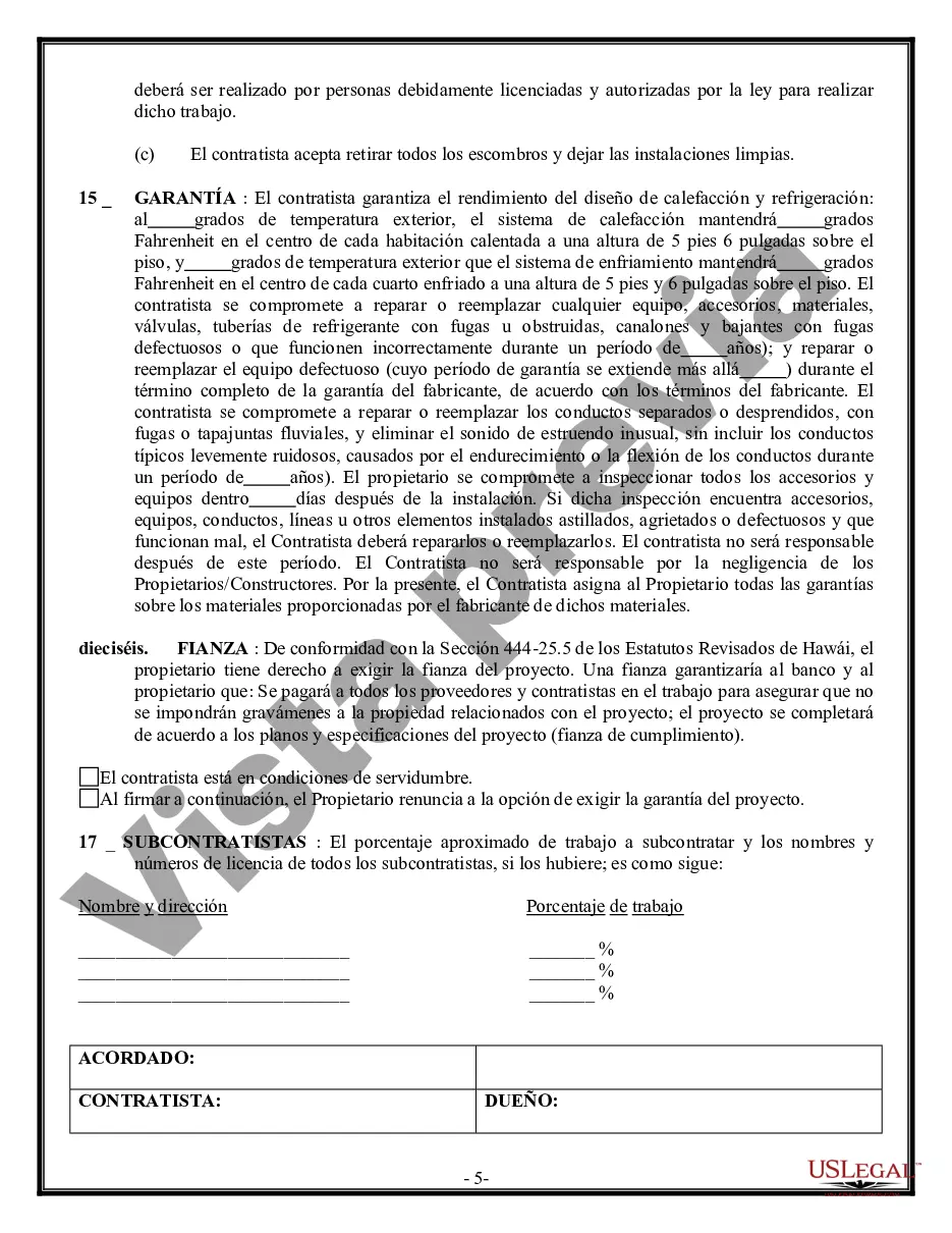 Preview Contrato HVAC para contratista