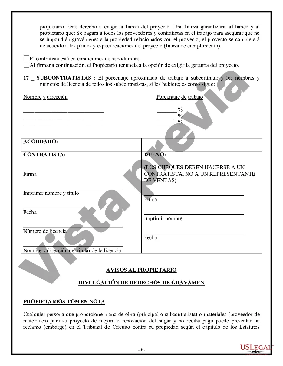 Preview Contrato de paisajismo para contratista