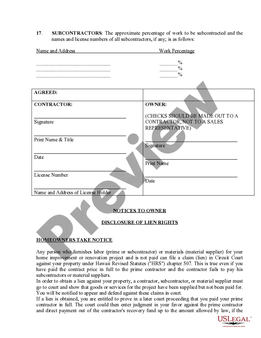 Preview Landscape Contract for Contractor
