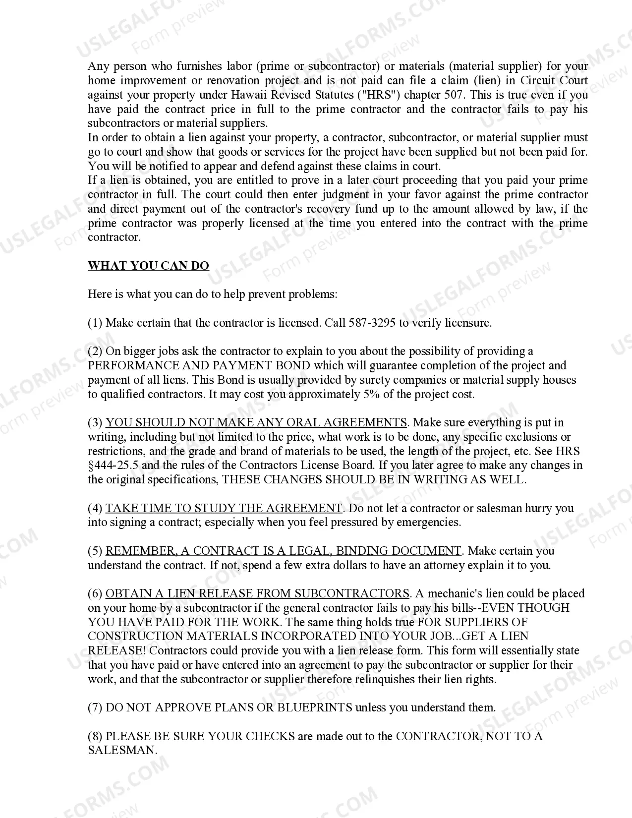 Preview Demolition Contract for Contractor