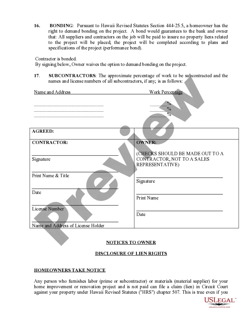 Preview Security Contract for Contractor