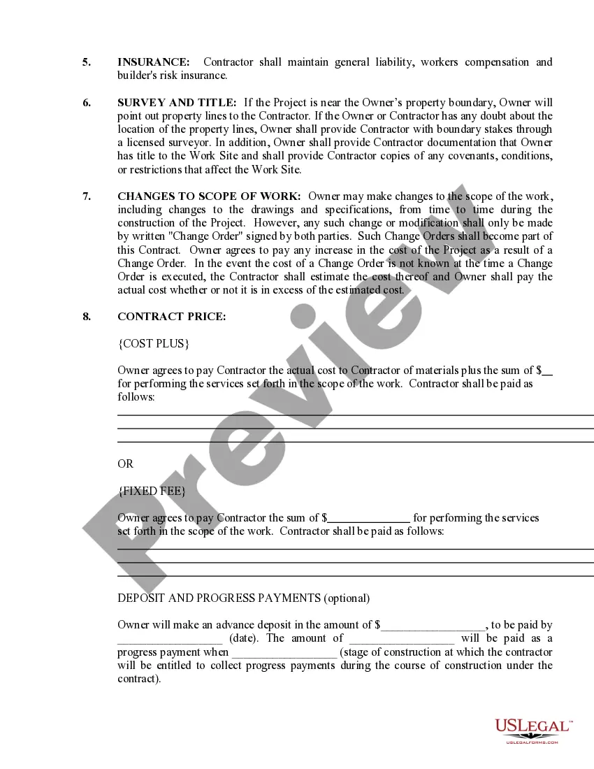 Preview Insulation Contract for Contractor