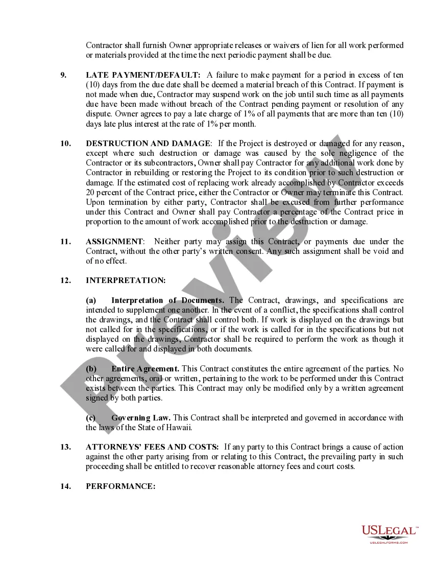 Preview Insulation Contract for Contractor