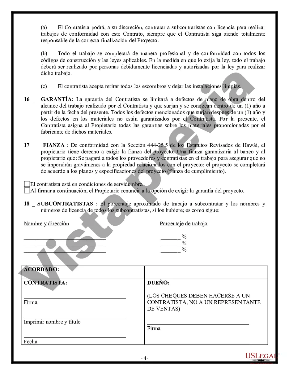 Preview Contrato de pavimentación para contratista