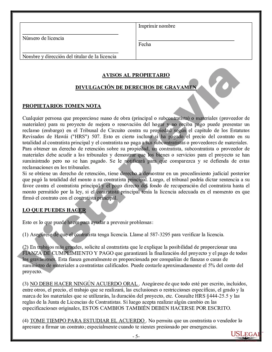 Preview Contrato de pavimentación para contratista