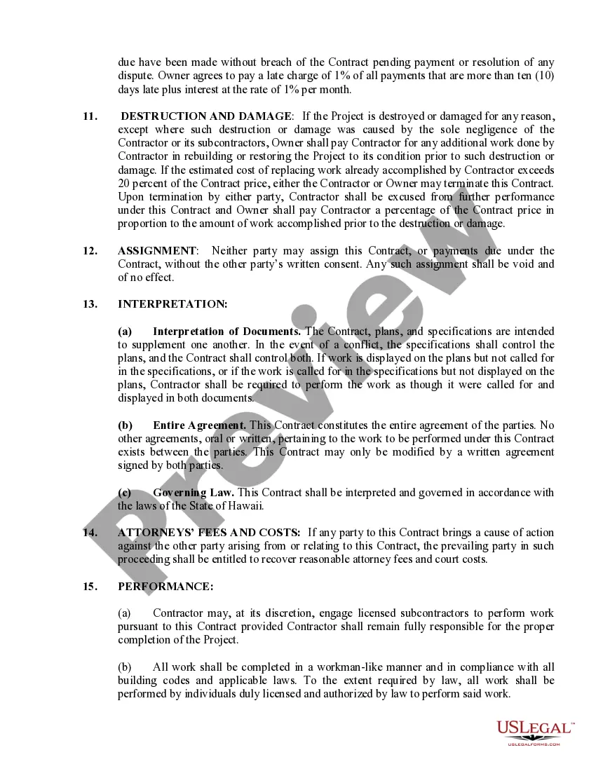 Preview Site Work Contract for Contractor