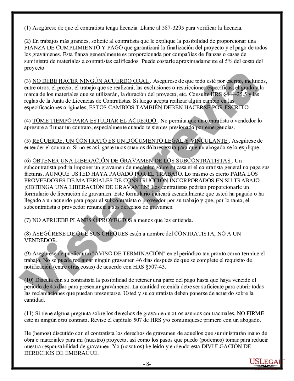 Preview Contrato de plomería para contratista