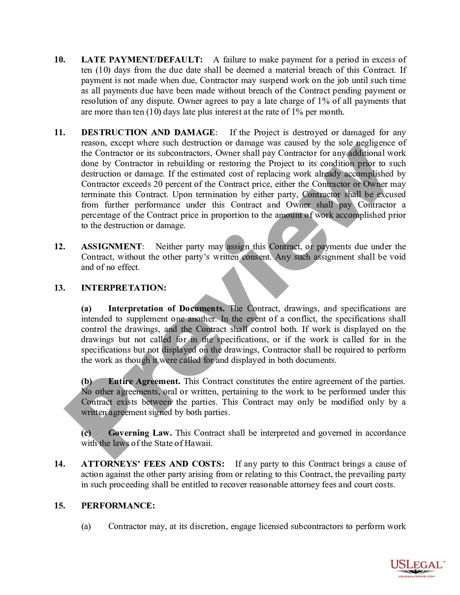 page 4 Plumbing Contract for Contractor preview