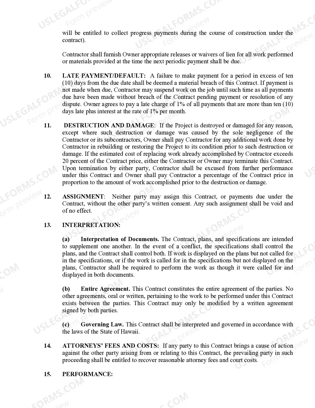 Preview Brick Mason Contract for Contractor