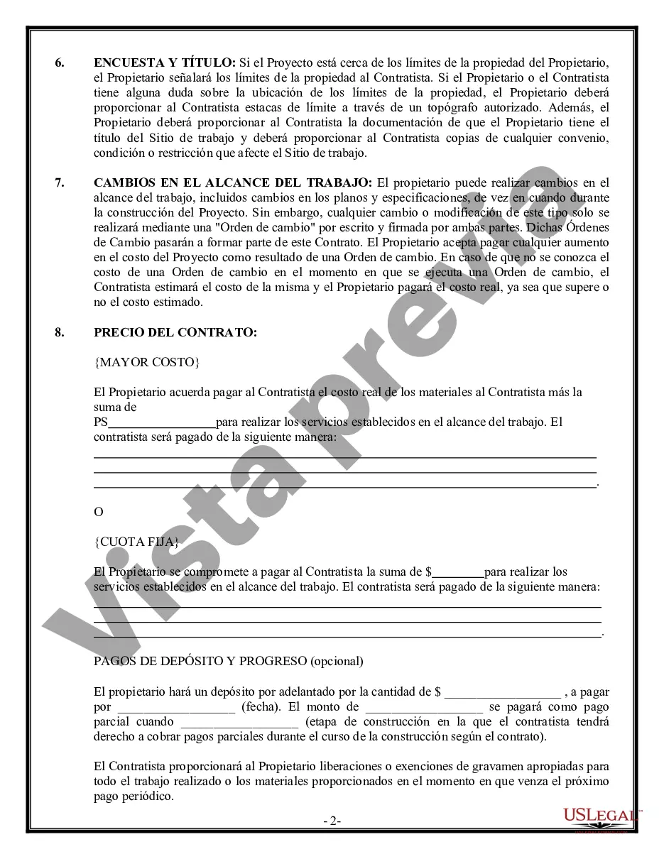 Preview Contrato de techado para contratista